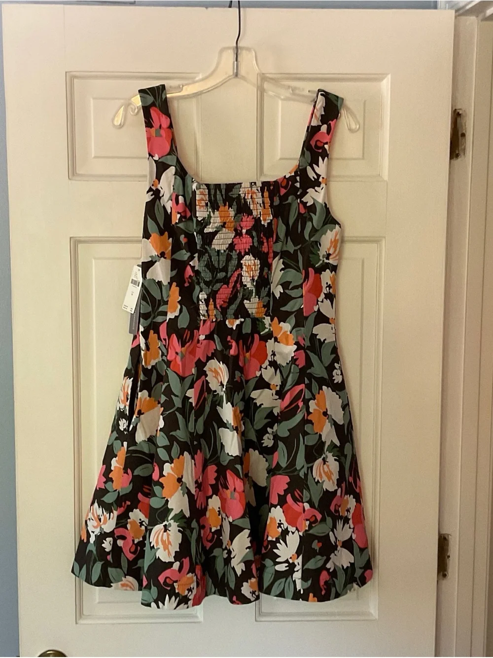 Anthropologie Sweetheart Floral Mini Dress Black Medium NWT Weekend Garden Party - Picture 11 of 15
